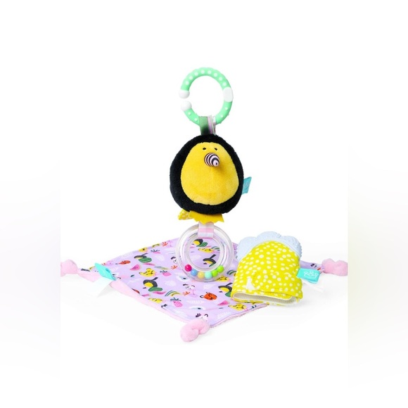Manhattan Toy Fruity Paws Teether Mitt & Blankie Gift Set for Babies - Picture 3 of 6